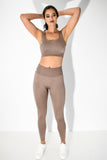 Riba - Leggings and Bra Active Set -  Mocha