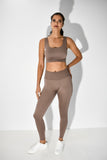 Riba - Leggings and Bra Active Set -  Mocha