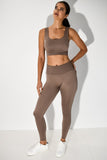 Riba - Leggings and Bra Active Set -  Mocha