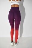 Sky Seamless Scrunch Leggings - Pink/Purple