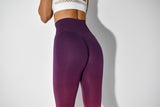 Sky Seamless Scrunch Leggings - Pink/Purple