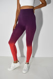 Sky Seamless Scrunch Leggings - Pink/Purple