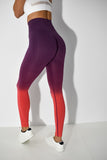 Sky Seamless Scrunch Leggings - Pink/Purple