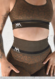 Roar - Leggings and Crop 2pc Set - Brown