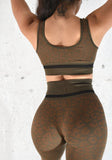 Roar - Leggings and Crop 2pc Set - Brown