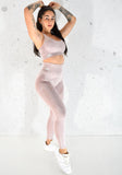 Cali - Leggings and Crop 2pc Set - Dusky Pink