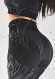 Cali - Leggings and Crop 2pc Set - Black