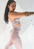 Cali - Leggings and Crop 2pc Set - Dusky Pink