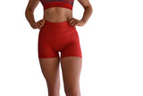 Lyft Ladies Active Seamless Shorts - Red