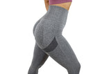 Vision Ladies Seamless Scrunch Leggings - Grey