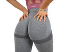 Vision Ladies Seamless Scrunch Leggings - Grey