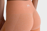 Ryde Ladies Active Seamless Shorts - Peach