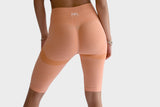 Ryde Ladies Active Seamless Shorts - Peach