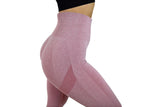 Vision Ladies Seamless Scrunch Leggings - Pink