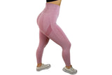 Vision Ladies Seamless Scrunch Leggings - Pink