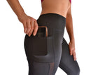 Pocket Ladies Active Leggings - Black