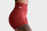 Vibe Ladies Active Seamless Shorts - Red