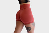 Vibe Ladies Active Seamless Shorts - Red