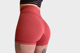 Vibe Ladies Active Seamless Shorts - Red