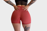 Vibe Ladies Active Seamless Shorts - Red