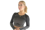 Curl Ladies Active Breathable Long Sleeve Top - Black