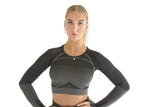 Curl Ladies Active Breathable Long Sleeve Top - Black