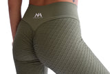 Track Seamless Scrunch Leggings - Khaki Green