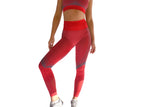 Patch Ladies Active Leggings - Red