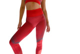 Patch Ladies Active Leggings - Red