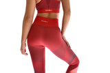 Patch Ladies Active Leggings - Red