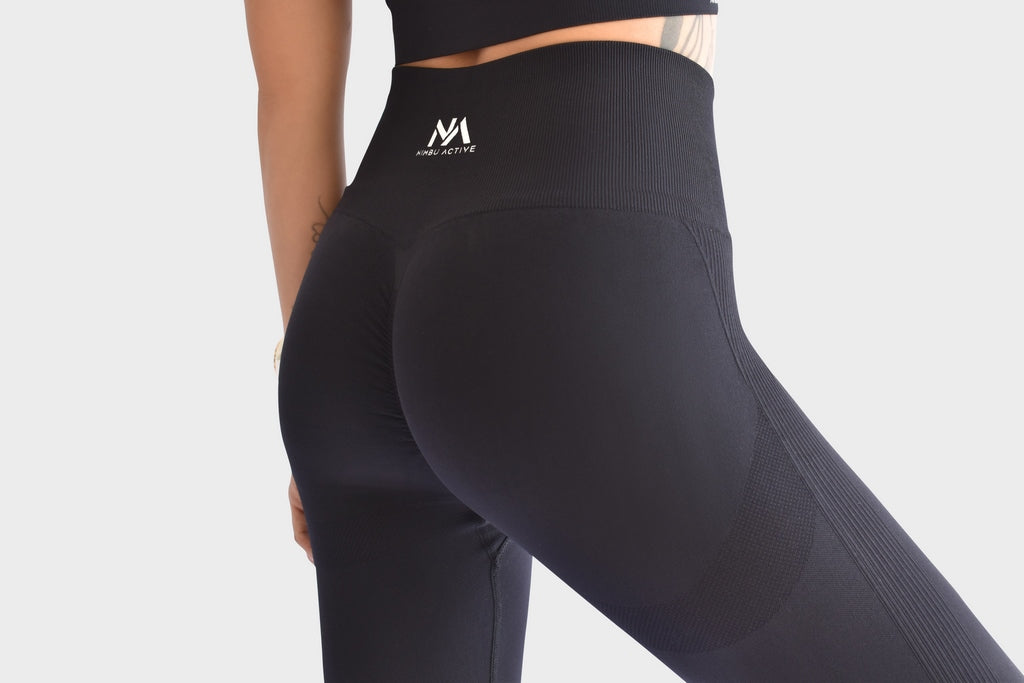 Vision Seamless Scrunch Leggings - Black – Nimbu Active