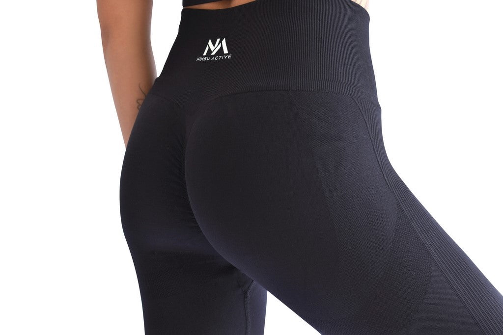 Vision Seamless Scrunch Leggings - Black – Nimbu Active