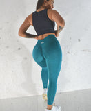 Liv Pocket Ladies Scrunch Leggings - Teal