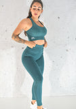 Pebble - Leggings and Crop 2pc Set - Teal