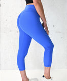 Track Seamless Scrunch Leggings - Blue