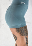 Vibe Ladies Active Seamless Shorts - Aqua